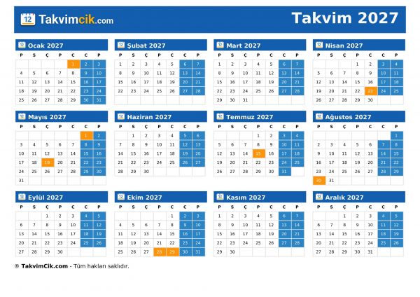Takvim 2027